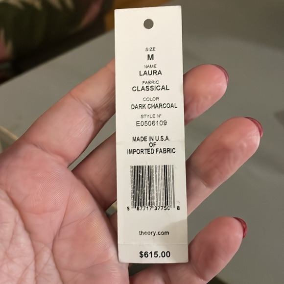 Theory 'Laura' Leather Sleeve Jacket in size M - worn one time - Picture 8 of 8